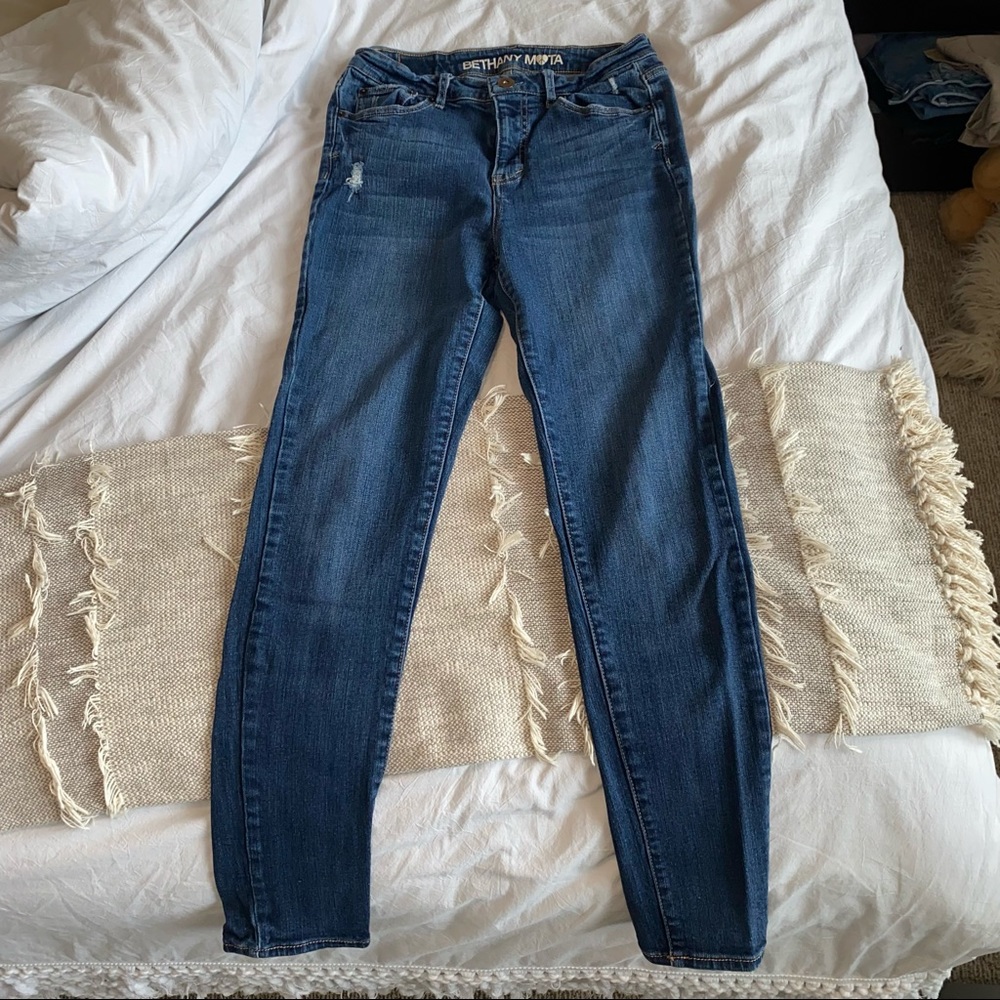 High Rise Denim Jeggings - Picture 2 of 5